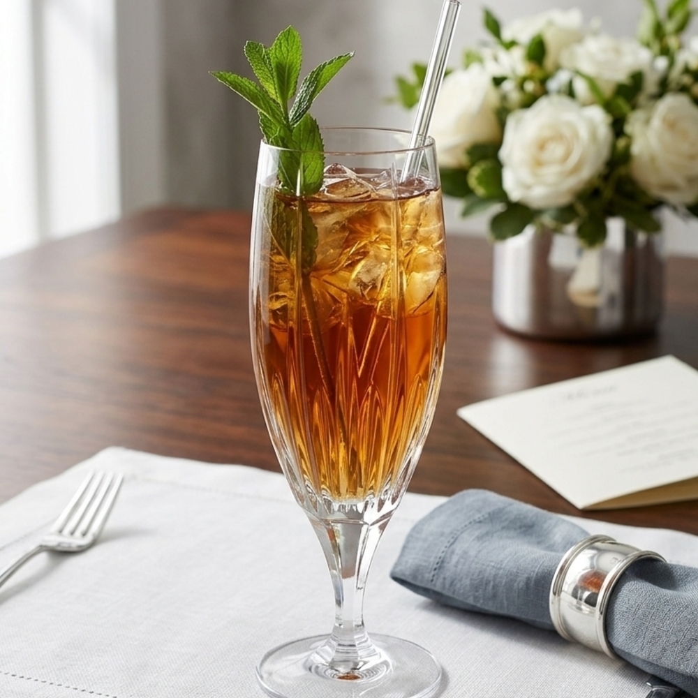 Mikasa Clear Tall Iced Beverage Glass - Crystal Clarity